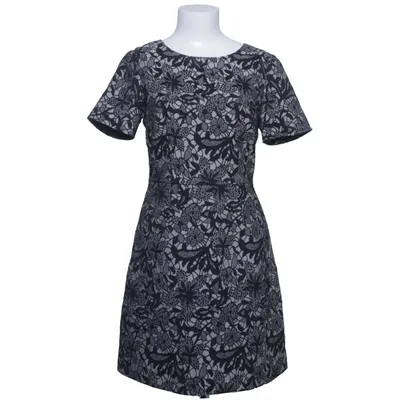 Jurk (Zwart, Wit) van Oasis Elastaan, Polyester, Viscose