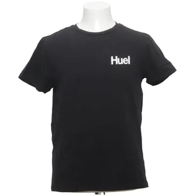 T-shirt (Zwart) van Huel Katoen, Elastaan