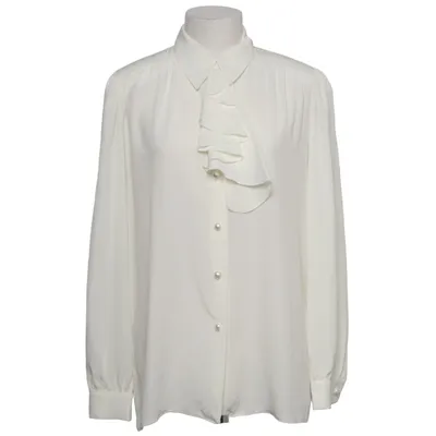 Bluse (Hvid) fra Hermann Lange Polyester