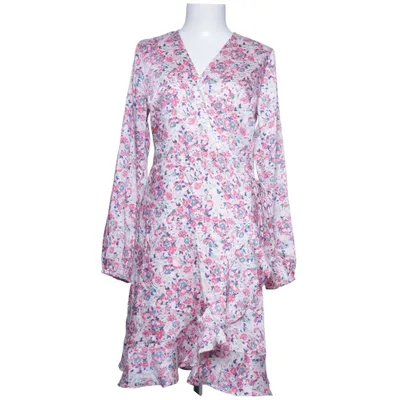 Wickelkleid (Pink, Blau, Weiß) von Neo Noir Polyester