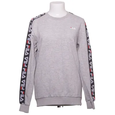 Collegetröja (Grå, Svart, Röd) från Fila Bomull, Polyester, Viskos