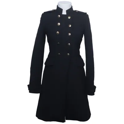 Coat (Black) from Zara Woman Elastane, Polyester, Viscose