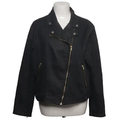 Bikerjack (Zwart) van H&M+ Katoen, Elastaan, Polyester