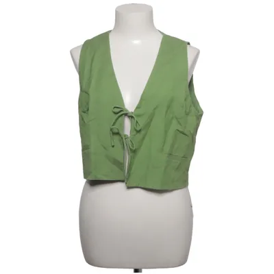 Weste (Grün) von Mango Baumwolle, Leinen, Polyester, Viskose
