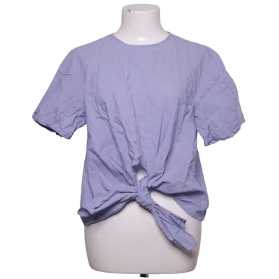 Top (Blue, White) from Zara Woman Cotton, Elastane, Polyamide