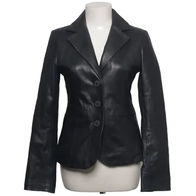 Leather blazer (Black) from ARMA Women Leather, Polyester