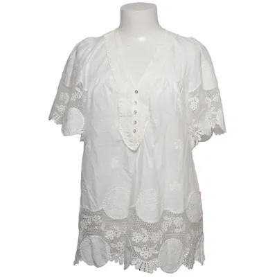 Blouse (Blanc) de Flamenco Coton