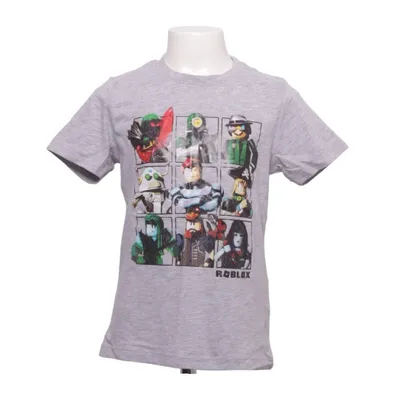 T-shirt (Gray, Multicolored) from Roblox Cotton, Polyester