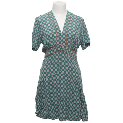 Robe (Vert, Rose, Blanc) de Sandro Polyester, Soie