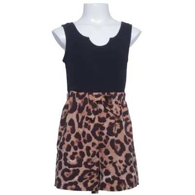 Jumpsuit (Black, Brown) from PatPat Cotton, Elastane, Polyester