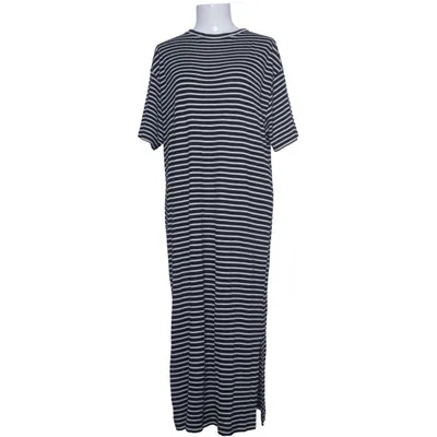Robe longue (Noir, Blanc) de Zara Woman Collection Polyester, Viscose