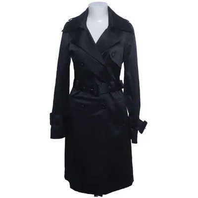 Trench coat (Black) from Gestuz Cotton, Elastane, Polyester