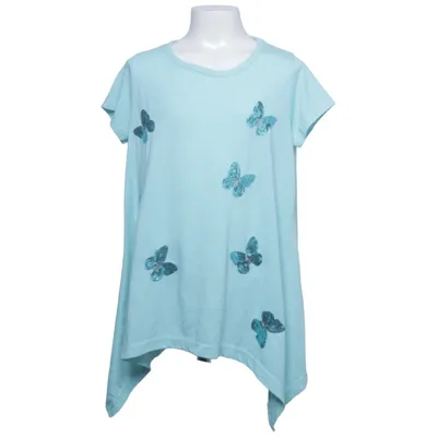 T-shirt (Bleu) de Yigga Polyester, Viscose
