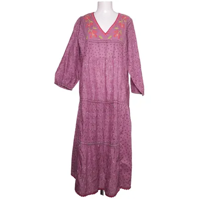 Långklänning (Lila, Flerfärgad) från Gudrun Sjödén Ekologisk bomull