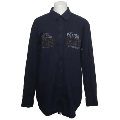 Shirt (Blauw) van Man's World Katoen