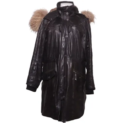 Läderjacka (Svart) från Molltan Polyester, Skinn