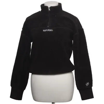 Fleecetrøje (Sort) fra Superdry Bomuld, Polyester