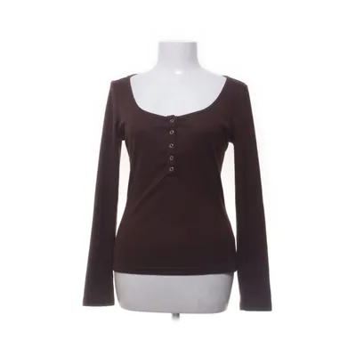Henley shirt (Bruin) van Shein Elastaan, Polyester, Viscose