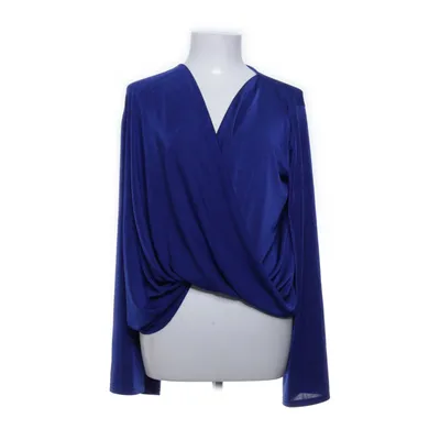 Wikkeltop (Blauw) van NLY Trend Elastaan, Polyester