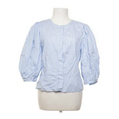 Blouse (Blue, White) from Zara Cotton