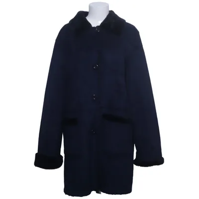 Veste en peau de mouton retournée (Bleu, Noir) de St. Paul Acrylique, Polyester