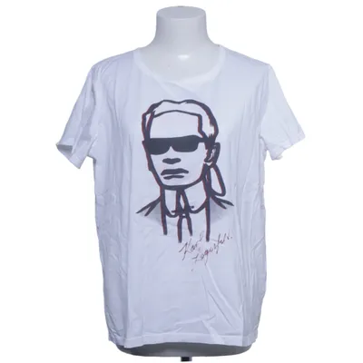 T-shirt (Blanc) de Karl Lagerfeld for H&M Coton