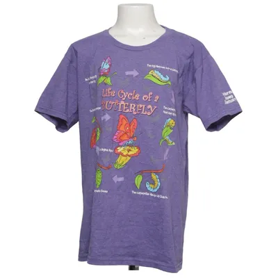 T-shirt (Lila) van Fruit of the Loom Katoen, Polyester