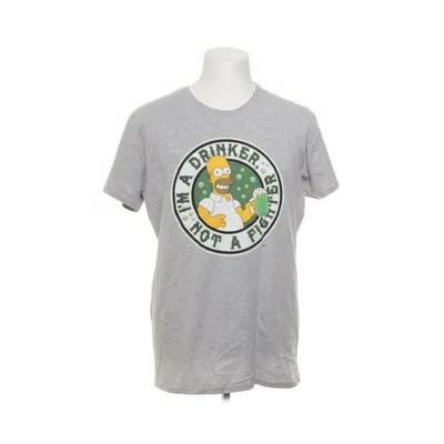 T-shirt (Grå, Flerfärgad) från The Simpsons Bomull, Polyester