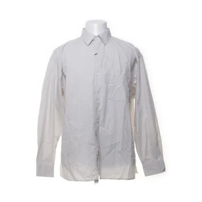 Skjorte (Beige, Sort) fra Uniqlo Bomuld