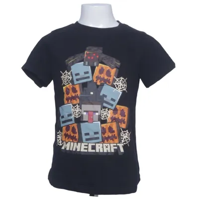 T-shirt (Zwart, Meerkleurig) van Minecraft Katoen