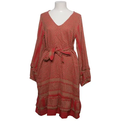 Kjole (Rød, Beige) fra Cecilie Copenhagen Bomuld