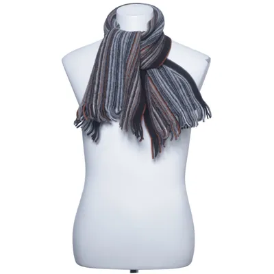 Scarf (Black, Gray, Brown) from Atlas Design Wool