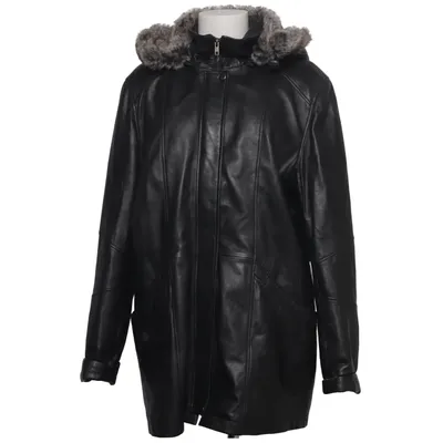 Leather coat (Black) from Jofama Street