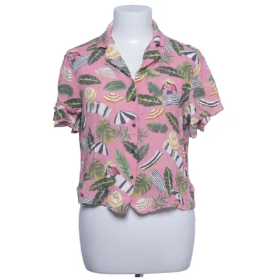 Short sleeve shirt (Pink, Multicolored) from Mango Casual Viscose