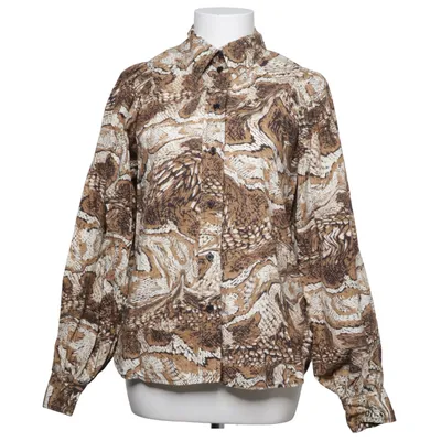 Skjorta (Brun, Vit, Svart) från Ganni Bomull