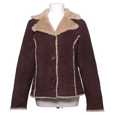 Shearlingjakke (Brun, Beige) fra Jackpot Akryl, Polyester