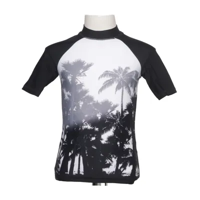 T-shirt de natation (Noir, Blanc) de M&S Élasthane, Polyamide
