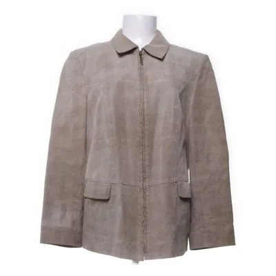 Läderjacka (Beige) från Gerry Weber Skinn, Acetat
