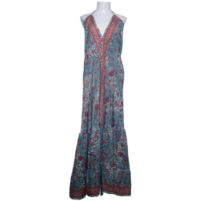 Maxikjole (Blå, Rød, Pink, Flerfarvet) fra Swarna Silke, Viscose
