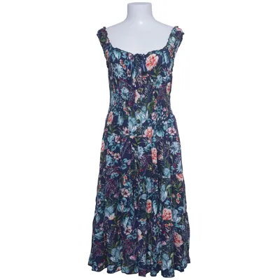 Dress (Blue, Multicolored) from Menglu Cotton