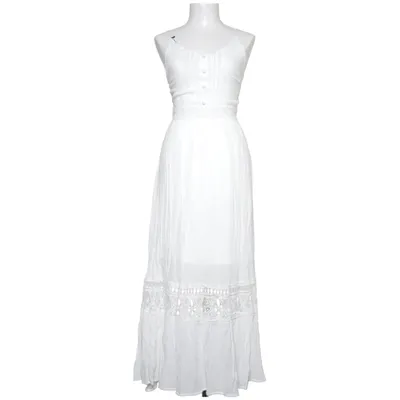 Långklänning (Vit) från Shein Polyester, Viskos