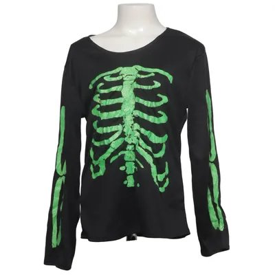 Langærmet t-shirt (Sort, Grøn) fra Crazy Days Polyester