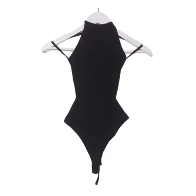 Halterneck-kjole (Sort) fra ASOS Bomuld, Elastan