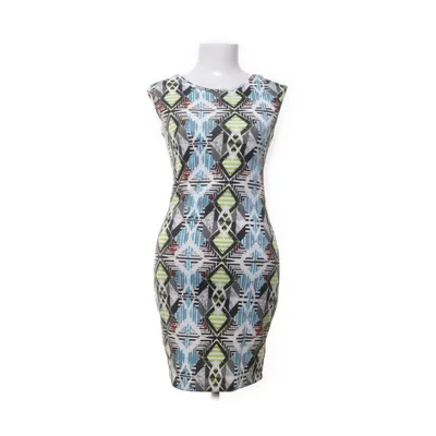 Dress (White, Multicolored) from CC Fashion Cotton, Elastane, Polyester