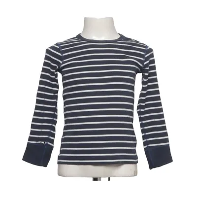 Langærmet t-shirt (Blå, Hvid) fra Polarn O. Pyret Økologisk bomuld