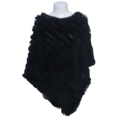 Poncho (Svart) från Maclauren Akryl, Päls