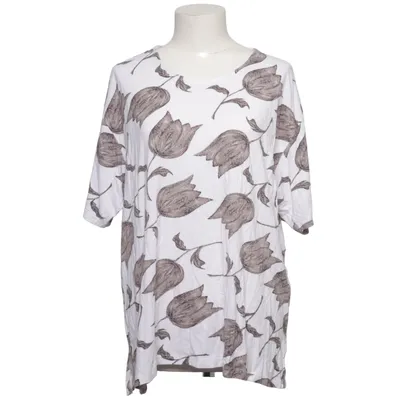 T-shirt (Blanc, Marron) de Bluhm Élasthane, Viscose