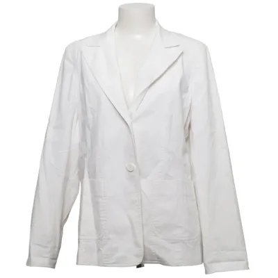 Blazer (Blanc) de Devernois Coton, Élasthane