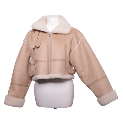 Shearlingjacka (Beige, Vit) från TOPDRESSING Akryl, Polyester, Polyuretan