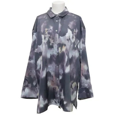 Blus (Grå, Flerfärgad) från Lindex Acetat, Polyester